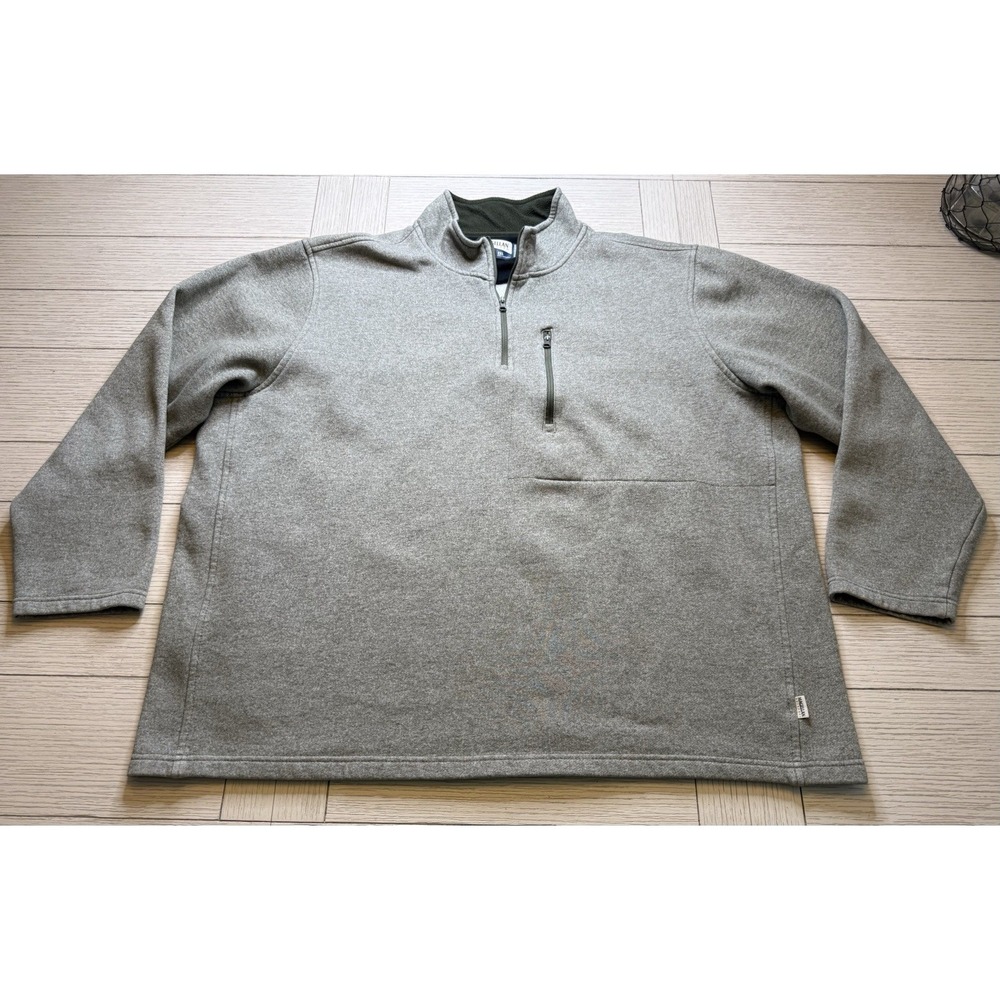 Magellan Men's Outdoor Relaxed Fit Green Pullover Fleece 1/4 Zip Long Sleeve 2XL